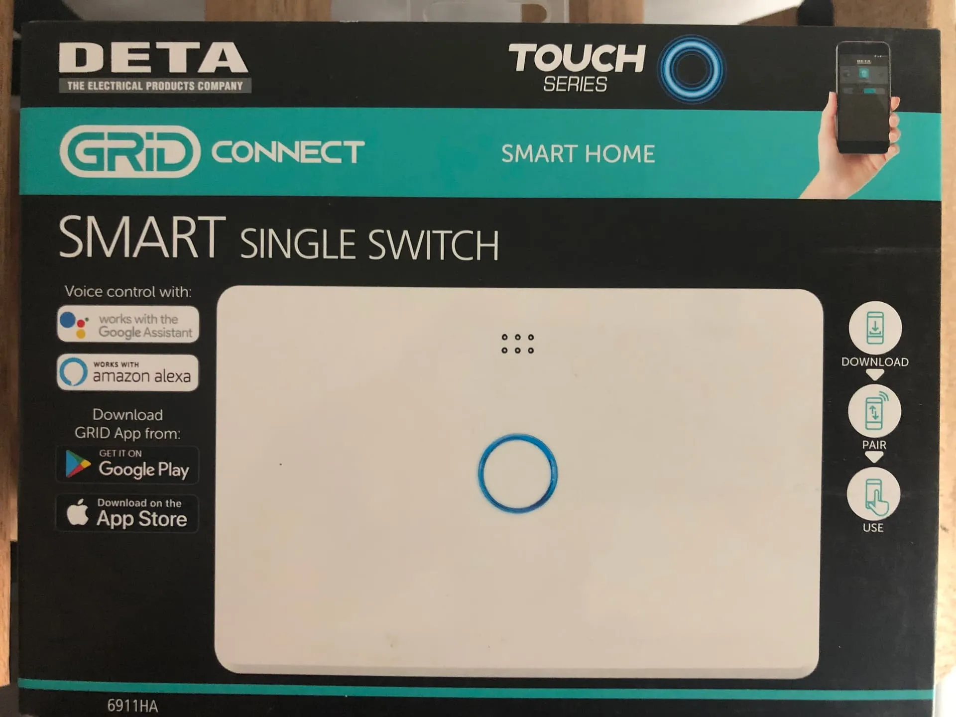 Original Deta switch board - back